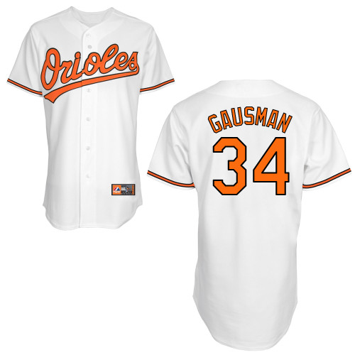 Kevin Gausman #34 MLB Jersey-Baltimore Orioles Men's Authentic Home White Cool Base Baseball Jersey